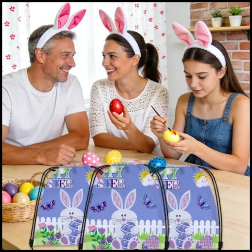 Purple Drawstring Backpack Polyester Sporty Gym T… - image 5